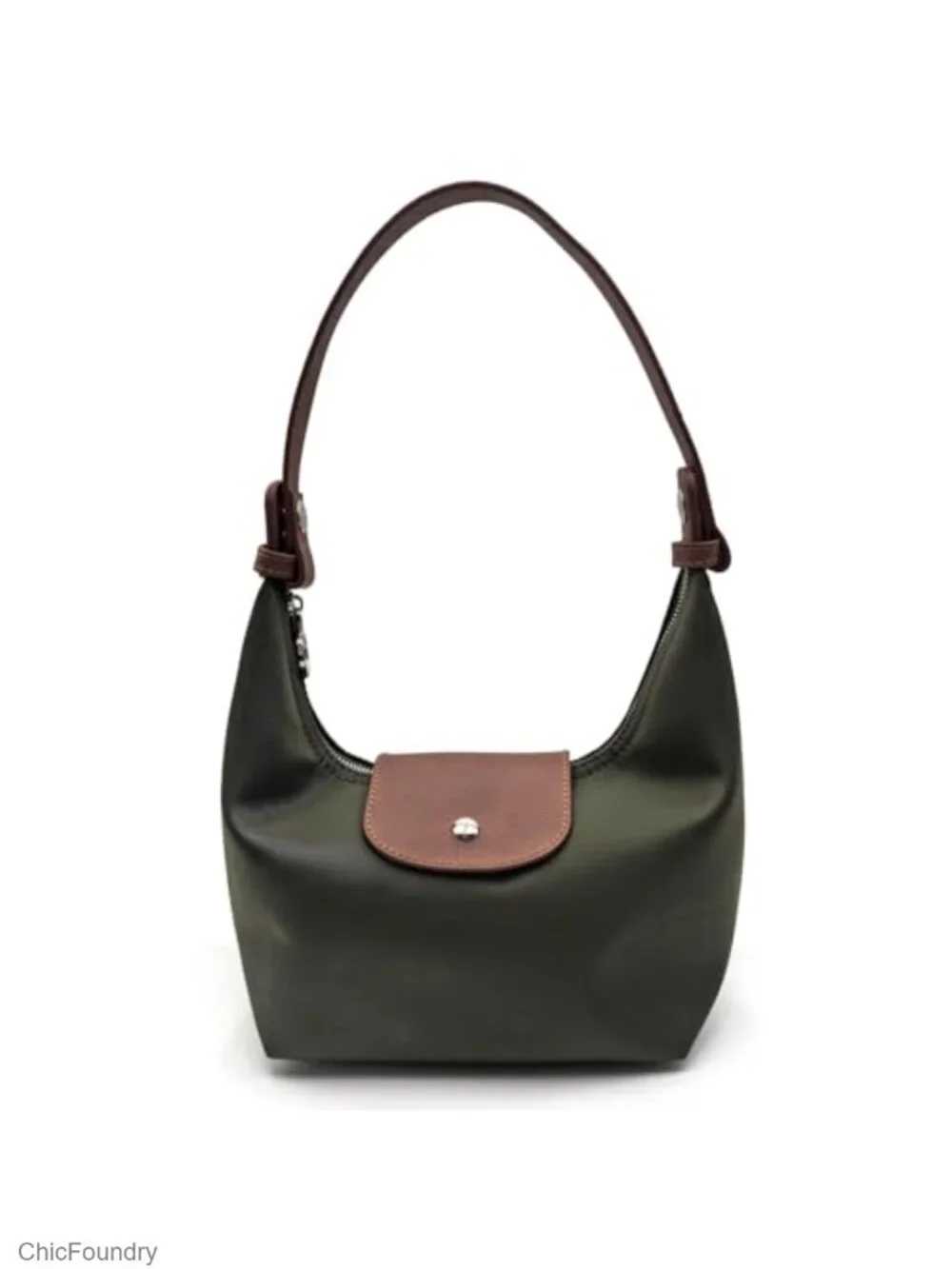Nylon Crossbody Bag Shoulder Purses with 2 Straps Minimalist Dumpling Design